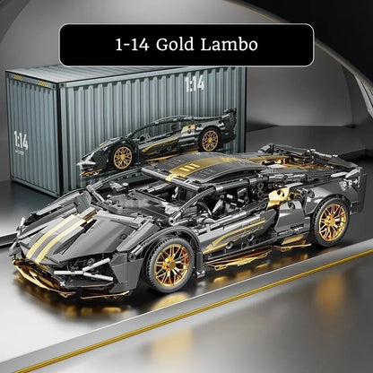Gold Lambo Süper Car 1/14 - 1280 Parça