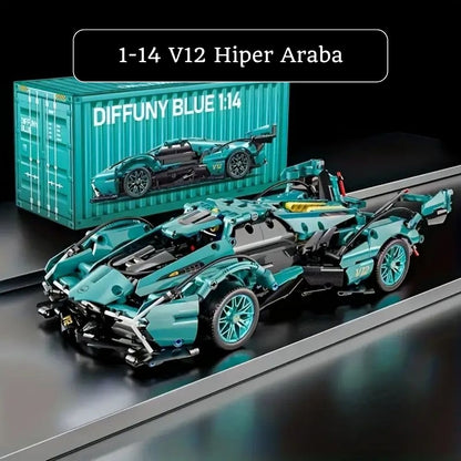 V12 Hiper Car- 1/14 - 1330 Parça