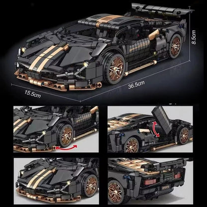 Gold Lambo Süper Car 1/14 - 1280 Parça