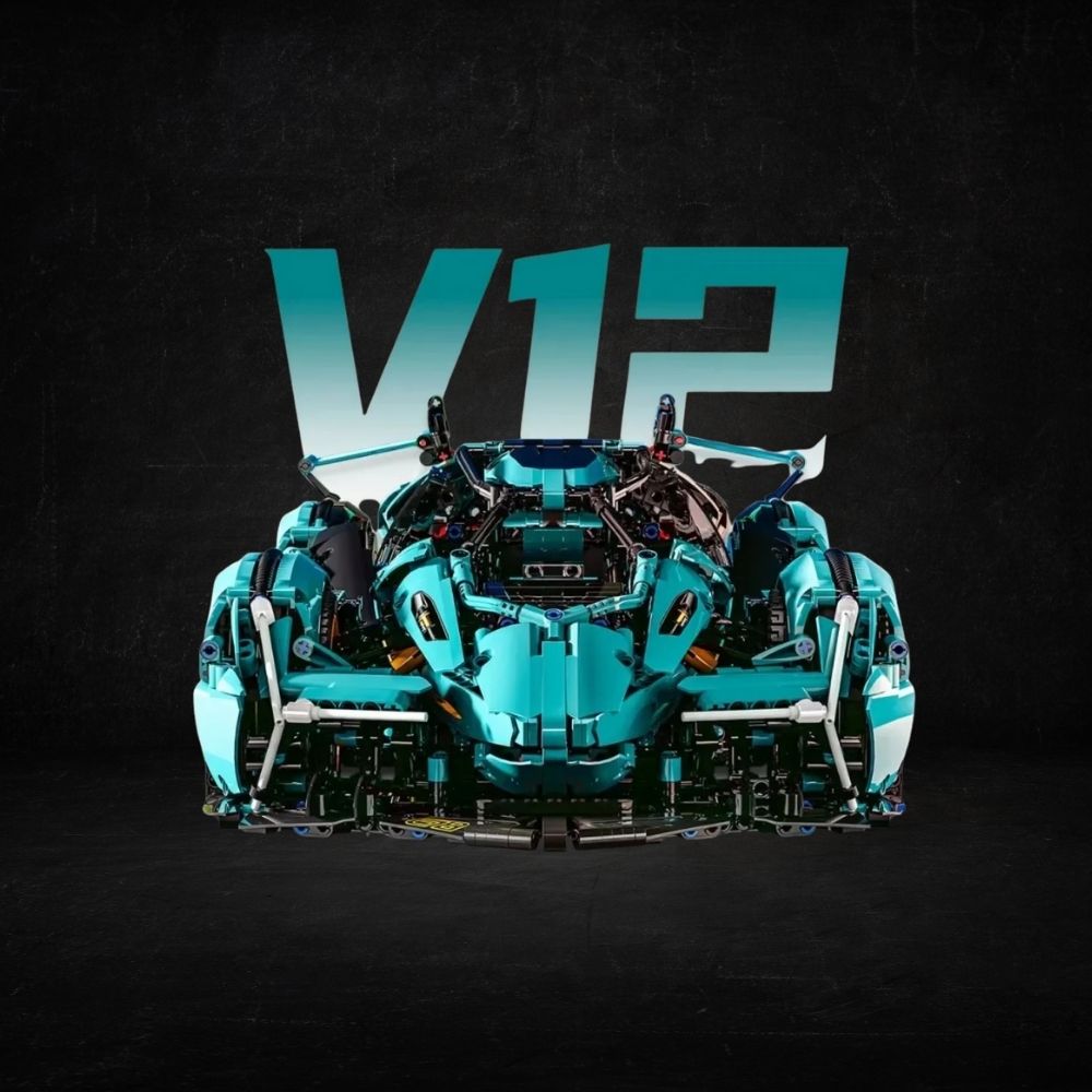 V12 Hiper Car- 1/14 - 1330 Parça