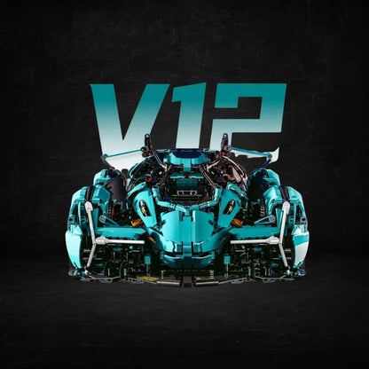 V12 Hiper Car- 1/14 - 1330 Parça