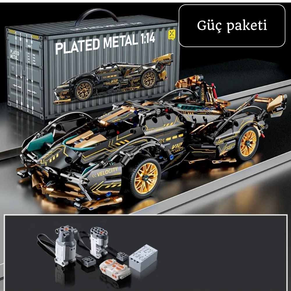 İtalyan Konsept Süper Car 1/14 - 1334 Parça