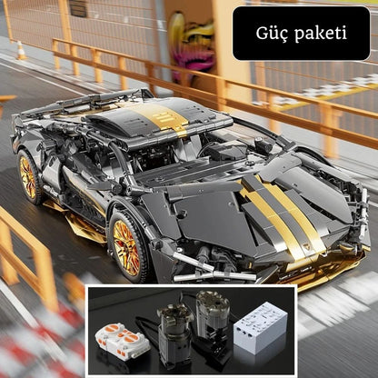 Gold Lambo Süper Car 1/14 - 1280 Parça
